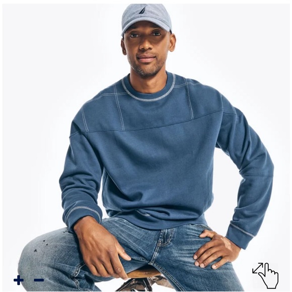 NAUTICA JEANS CO. CREWNECK SWEATSHIRT - Picture 1 of 13